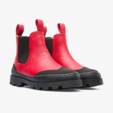 Camper Brutus Chelsea Boots Black / Red - Kids Singapore JBOEKE-138